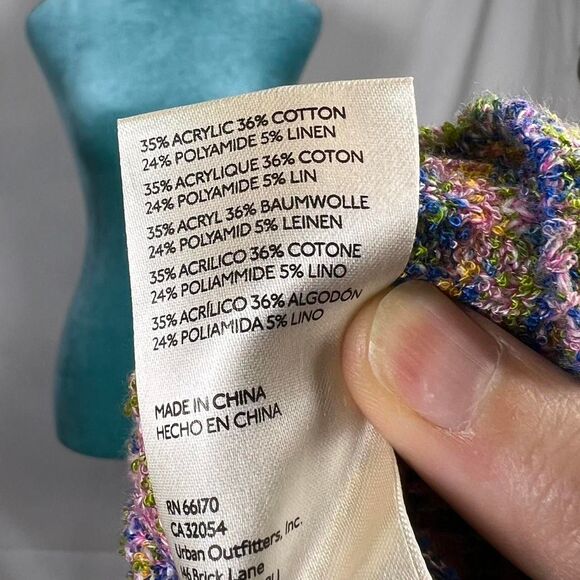 Free People Multi-Color Marl Knit Mock Neck Sweater (Size XS/TP) - Picture 7 of 8